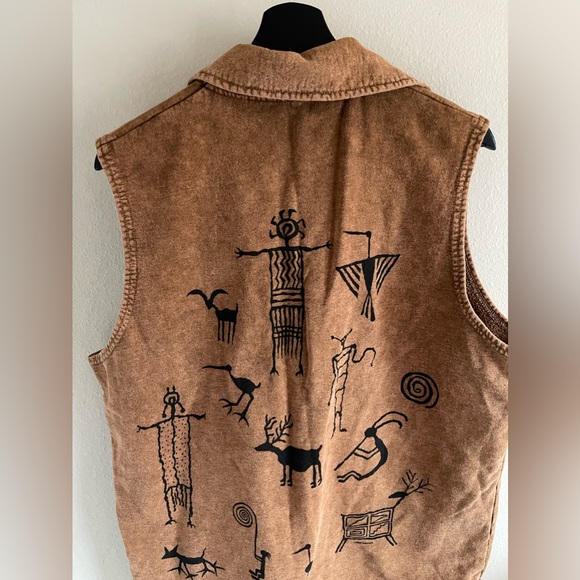Vintage Womens Bfofo Sketch Design Vest - Large - Picture 7 of 7